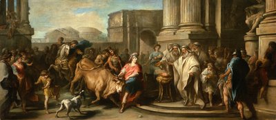 Teseo Domando al Toro de Maratón, c.1730 de Carle van Loo